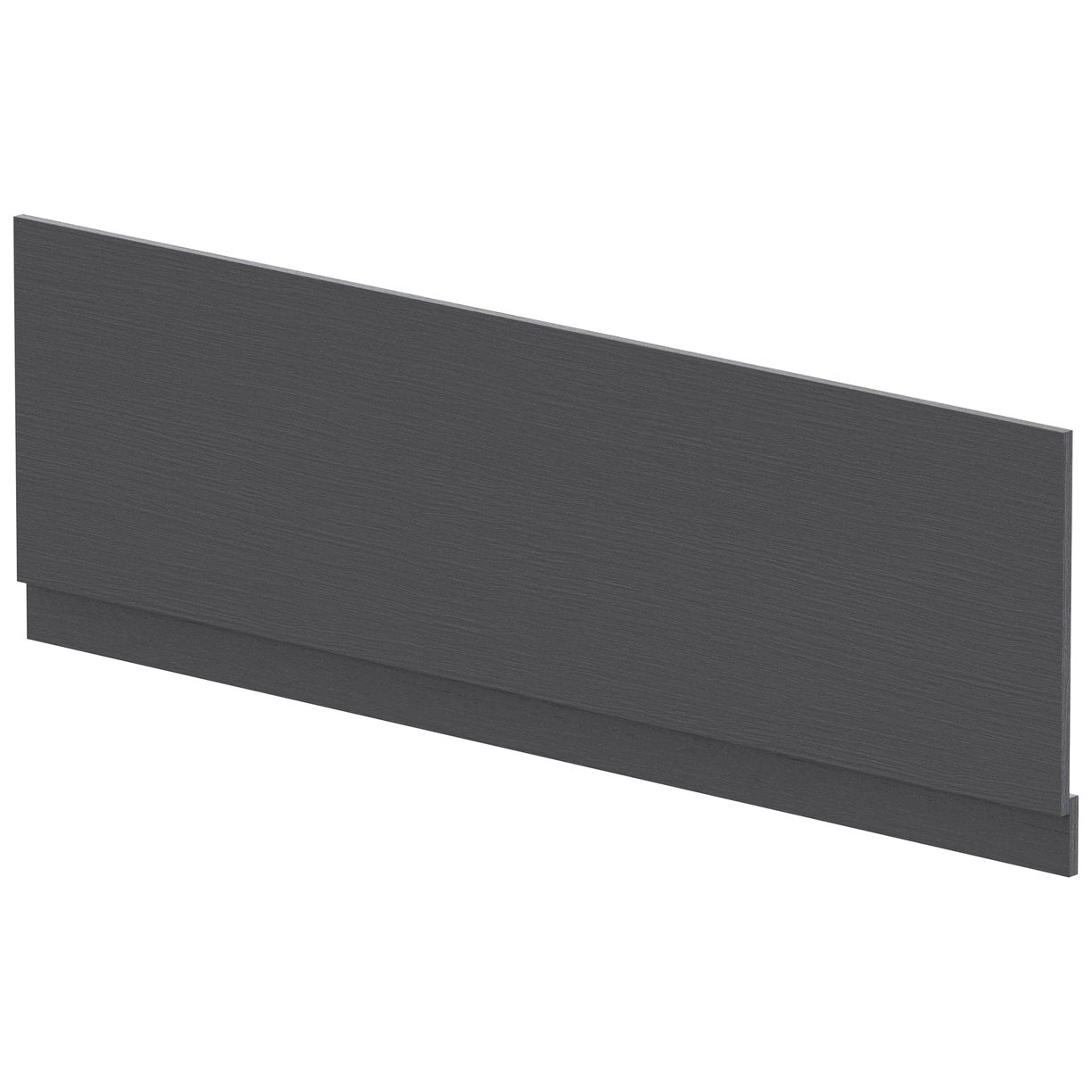 1700mm Bath Front Panel - Graphite Grey Woodgrain