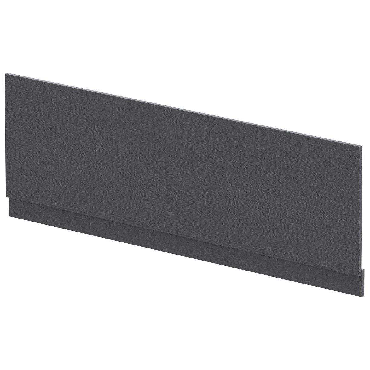 1700mm Bath Front Panel - Graphite Grey Woodgrain
