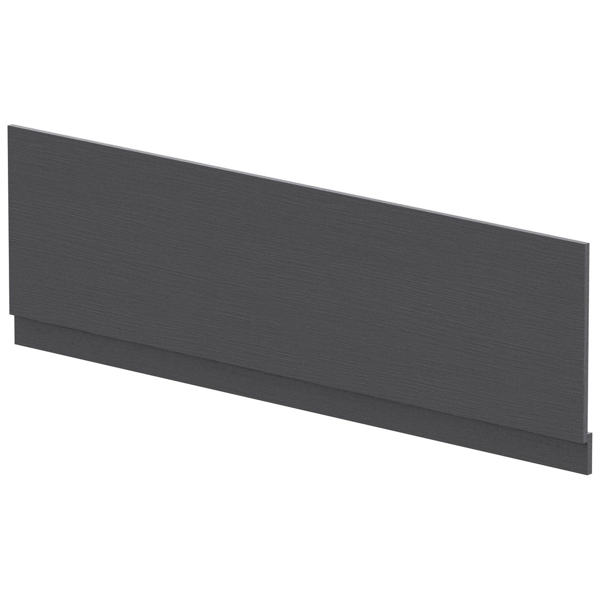1800mm Bath Front Panel - Graphite Grey Woodgrain