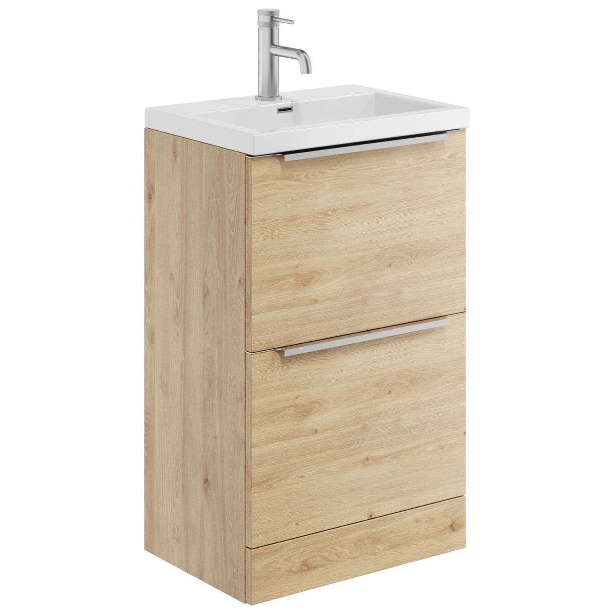 Muro PLUS 2 Drawer FS 500 Basin Cab Davos Oak