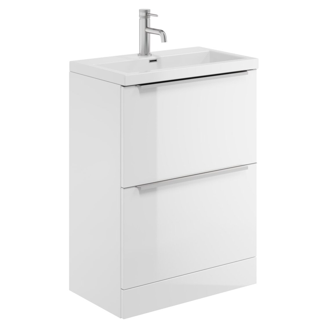 Muro Plus 600 Floor Standing Vanity Unit & Basin
