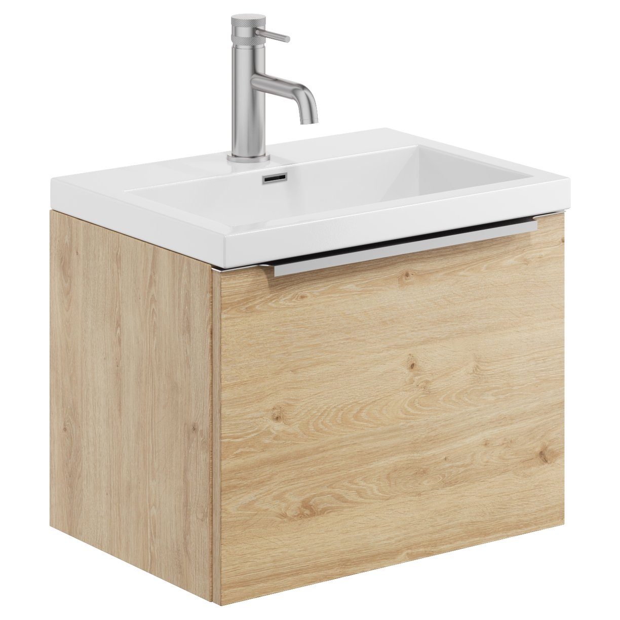 Muro PLUS Wall Hung 500 Basin Cab Davos Oak