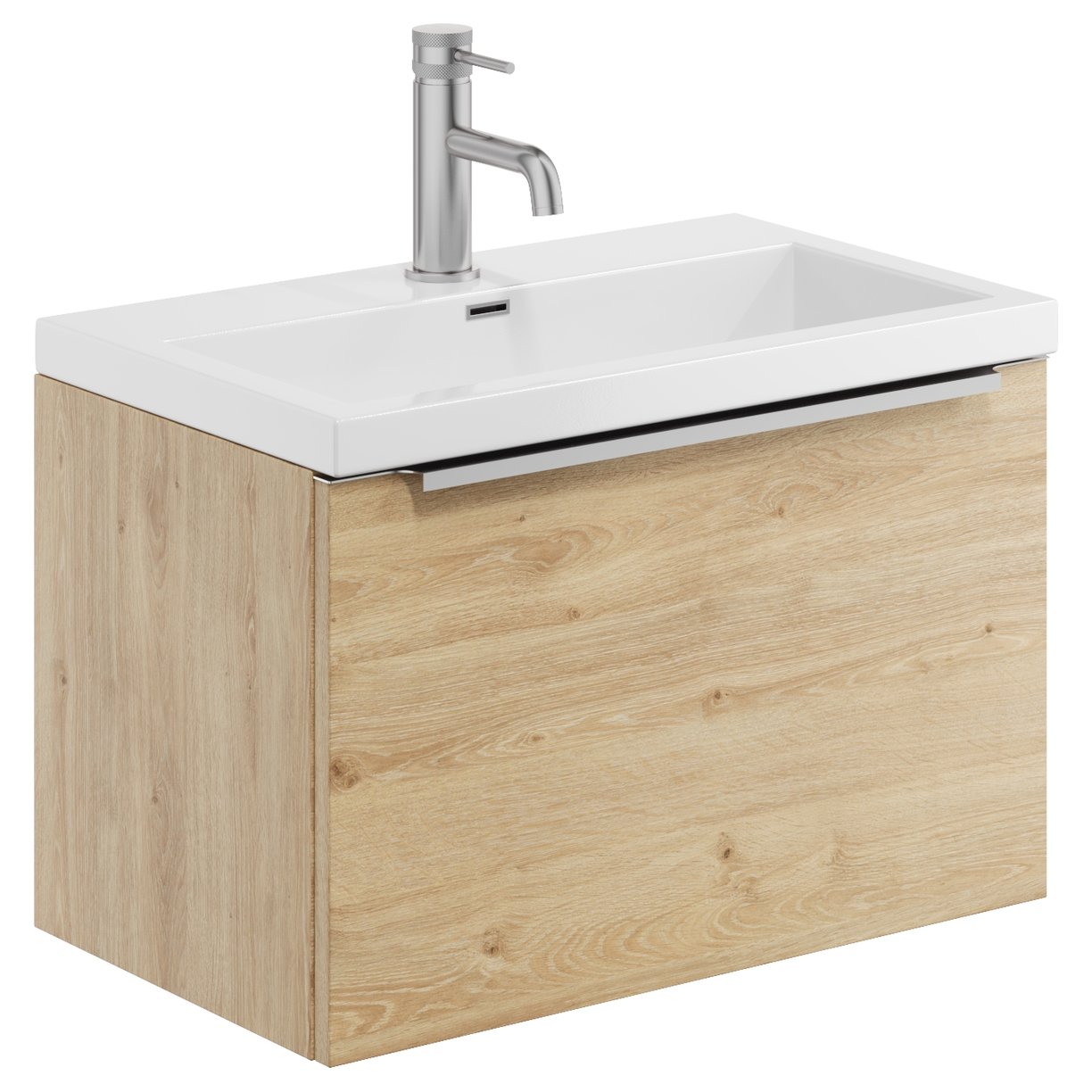 Muro PLUS Wall Hung 600 Basin Cab Davos Oak