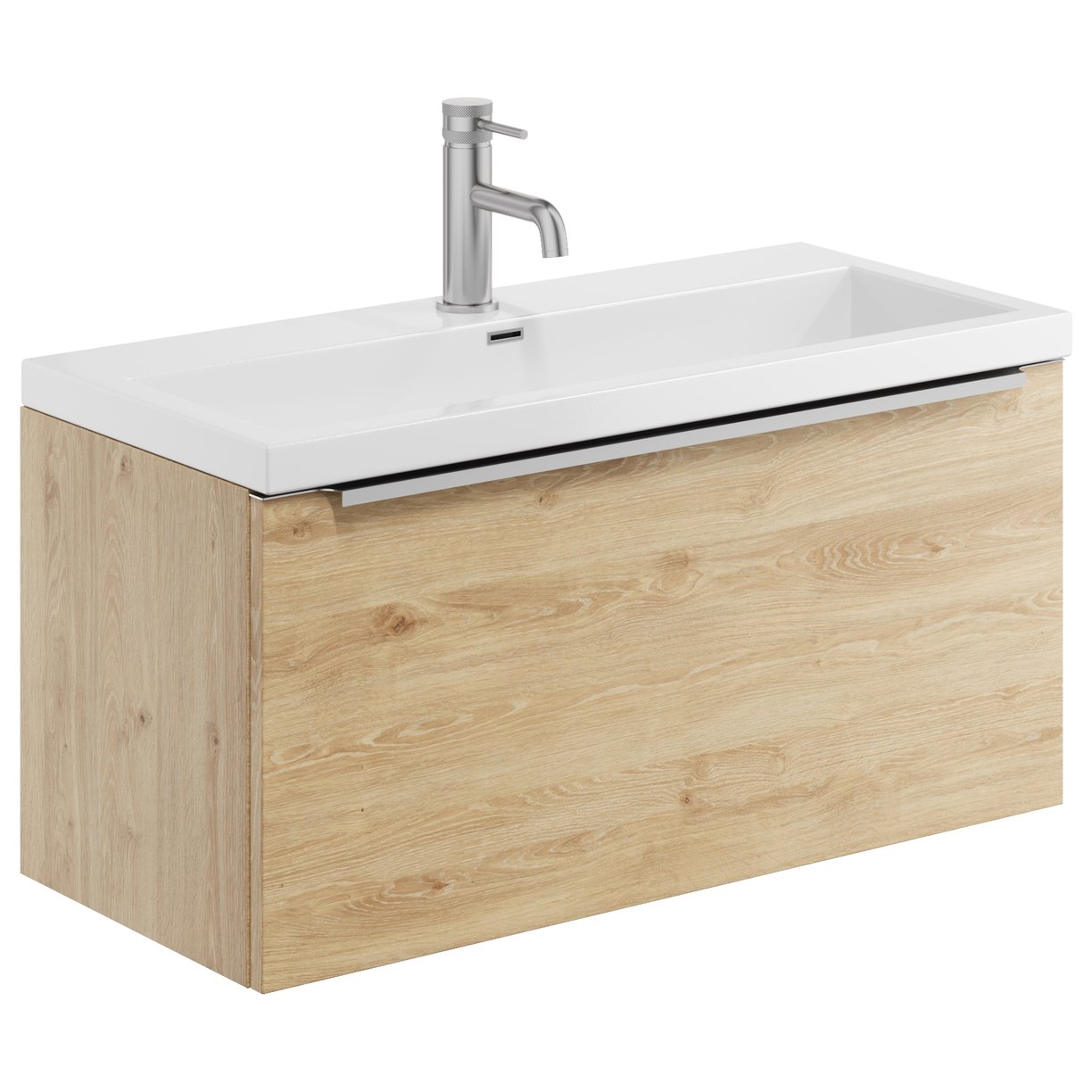 Muro PLUS Wall Hung 800 Basin Cab Davos Oak