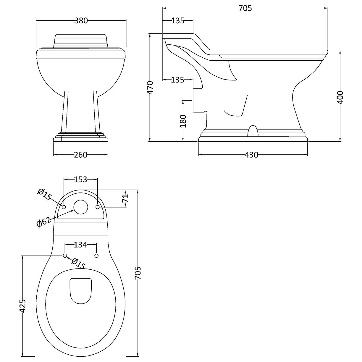 Chancery Wc Pan - White
