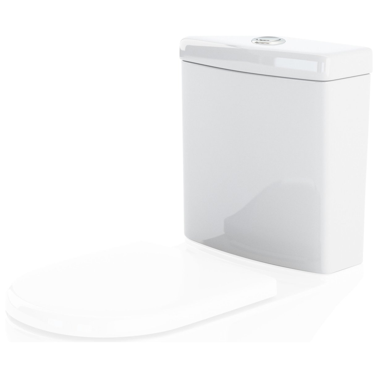 Curved Cistern - White