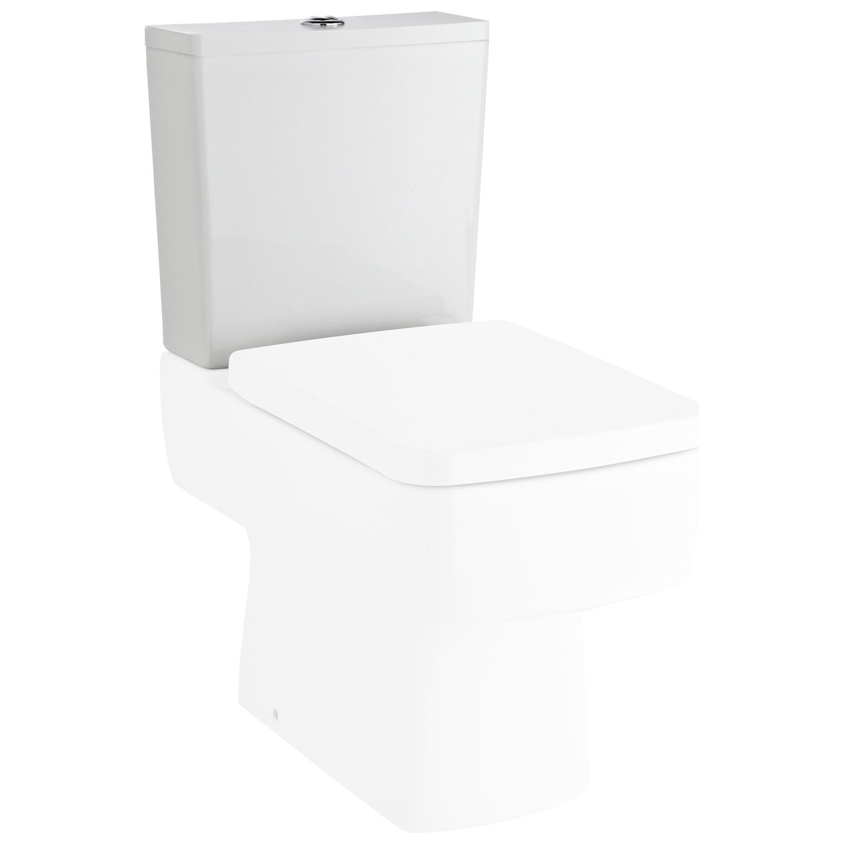 Esq Square Cistern & Fittings - White