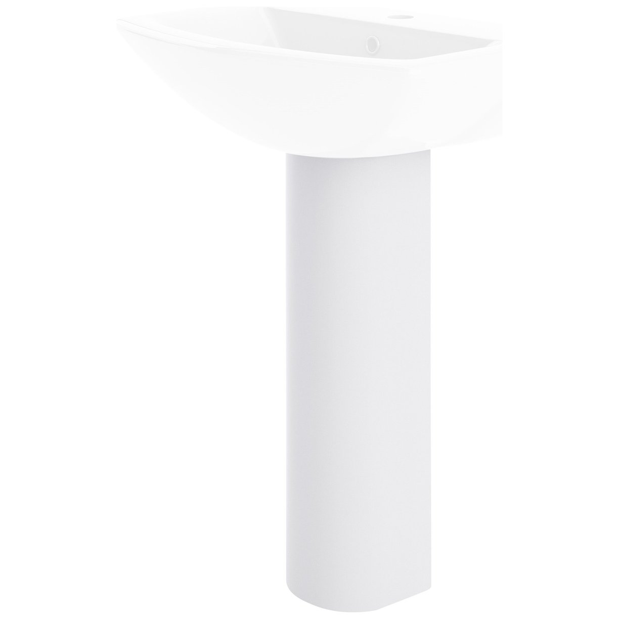 Round Pedestal - White