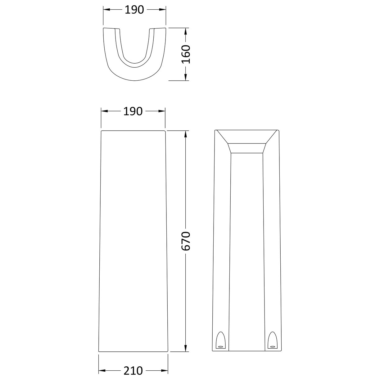 Round Pedestal - White