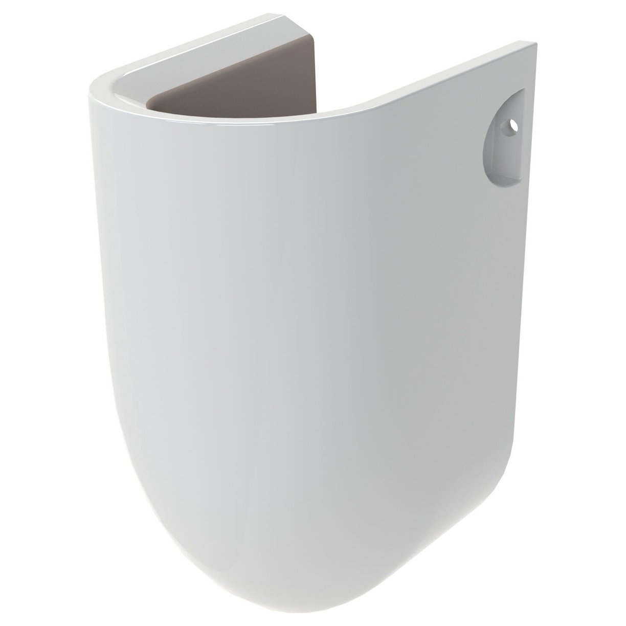 Semi Pedestal - White