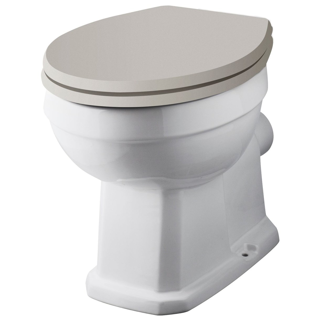 Comfort Height Toilet Pan Cc Exc Seat - White