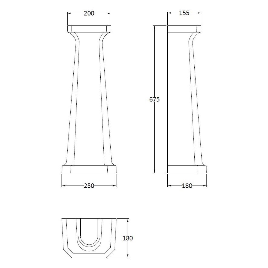 Full Pedestal - White