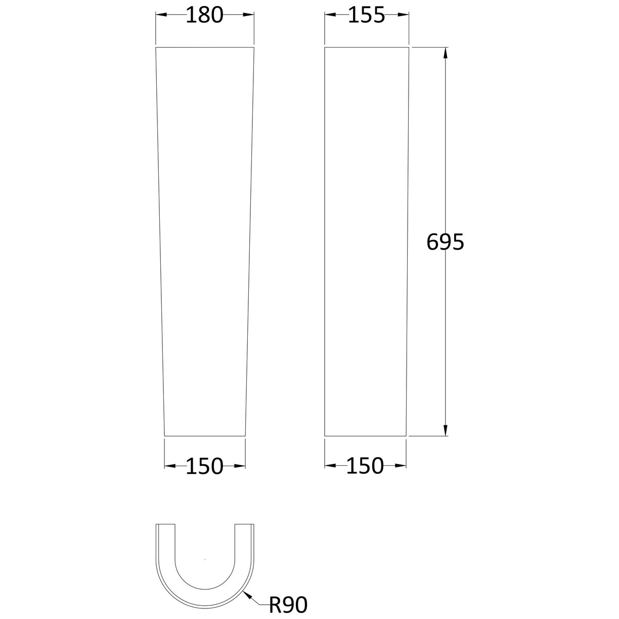 Full Pedestal - White