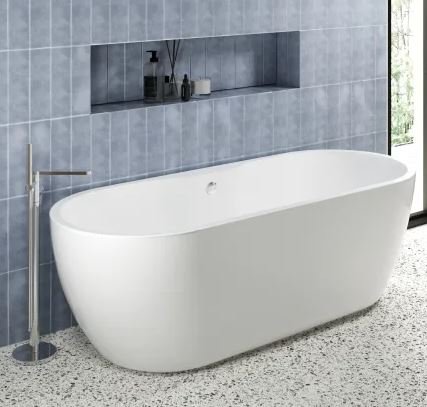 1800 x 745 x 580mm Boat Freestanding Bath