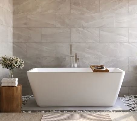 1615 x 720 x 577mm Square Freestanding Bath