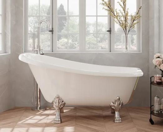 1500 x 770 x 780mm Freestanding Bath & Feet