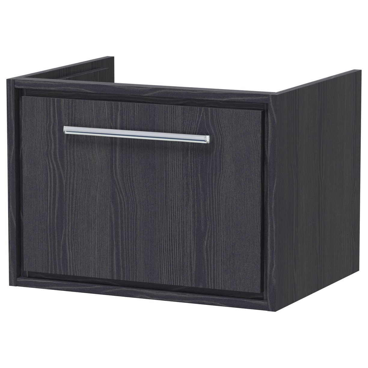 600 WH Single Drawer Unit (455 DEEP) - Graphite Grey Woodgrain