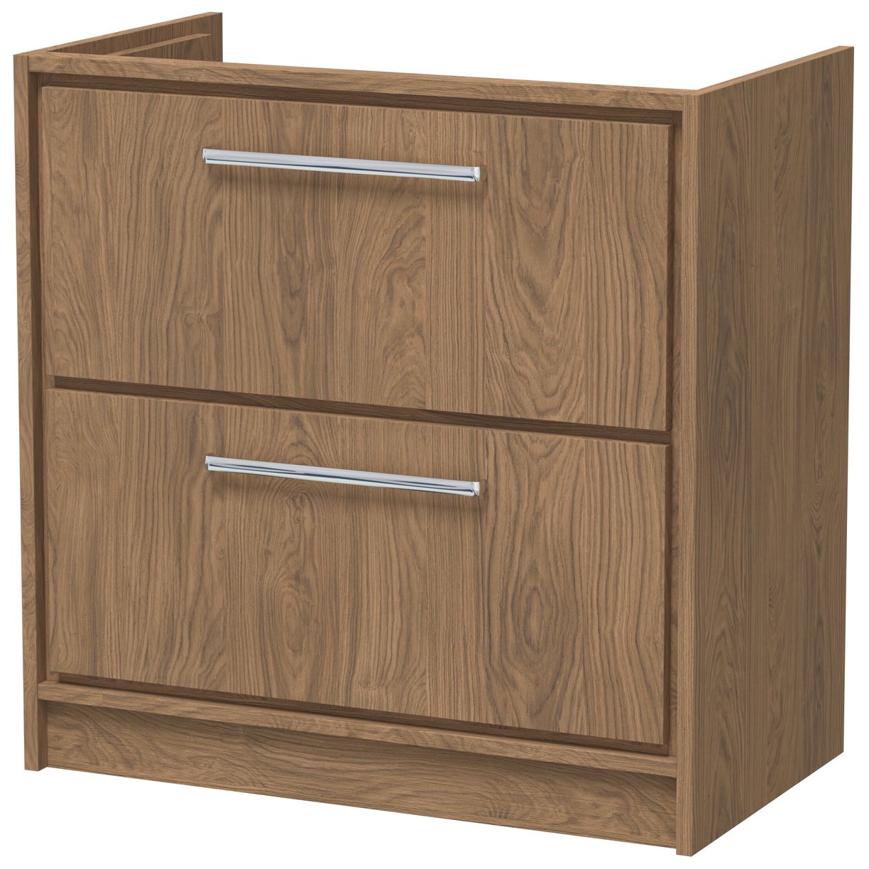 800 FS 2-Drawer Unit (455 DEEP) - Antique Oak