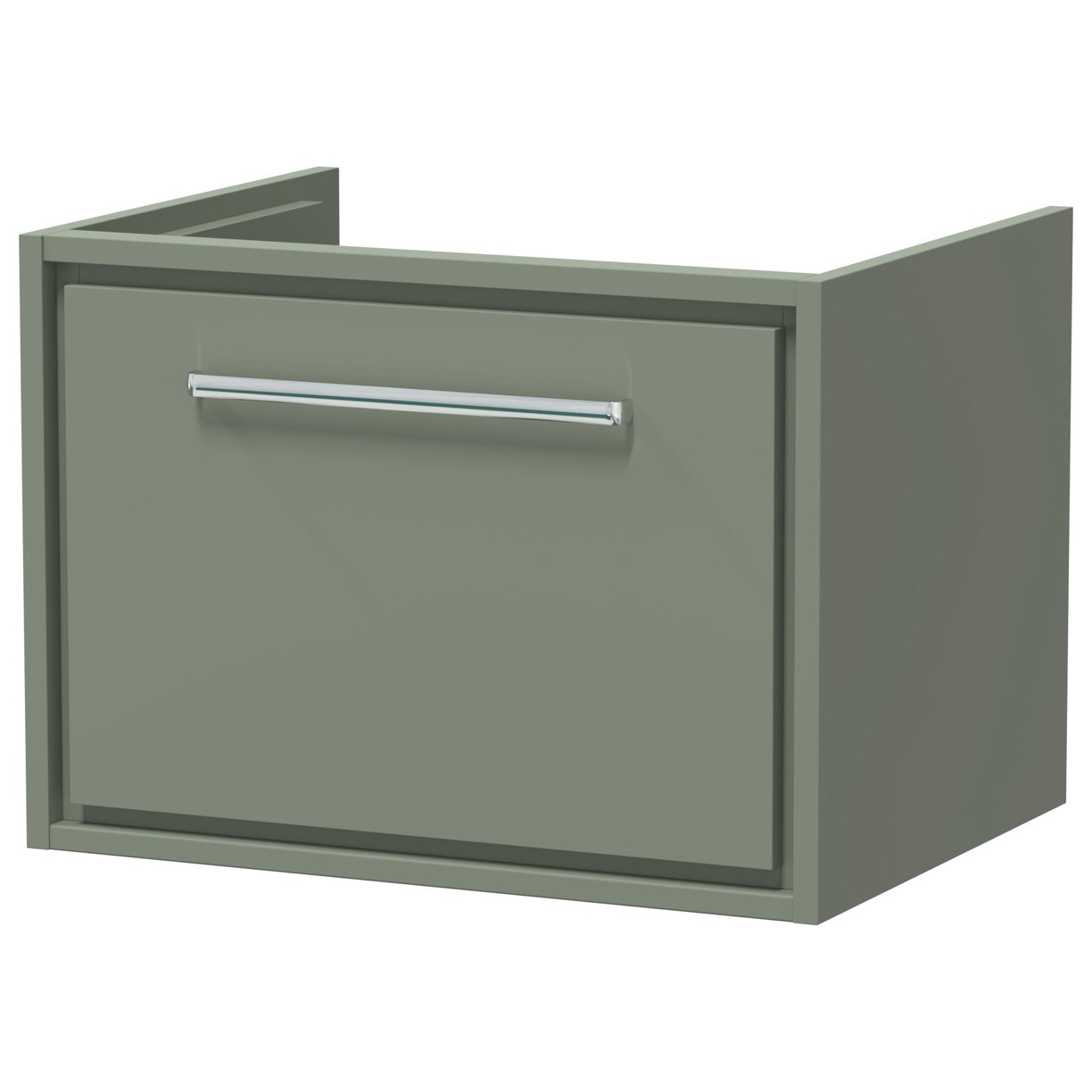 600 Single Drawer Wall Hung Unit (H-431 X W-600 X D455) - Fern Green