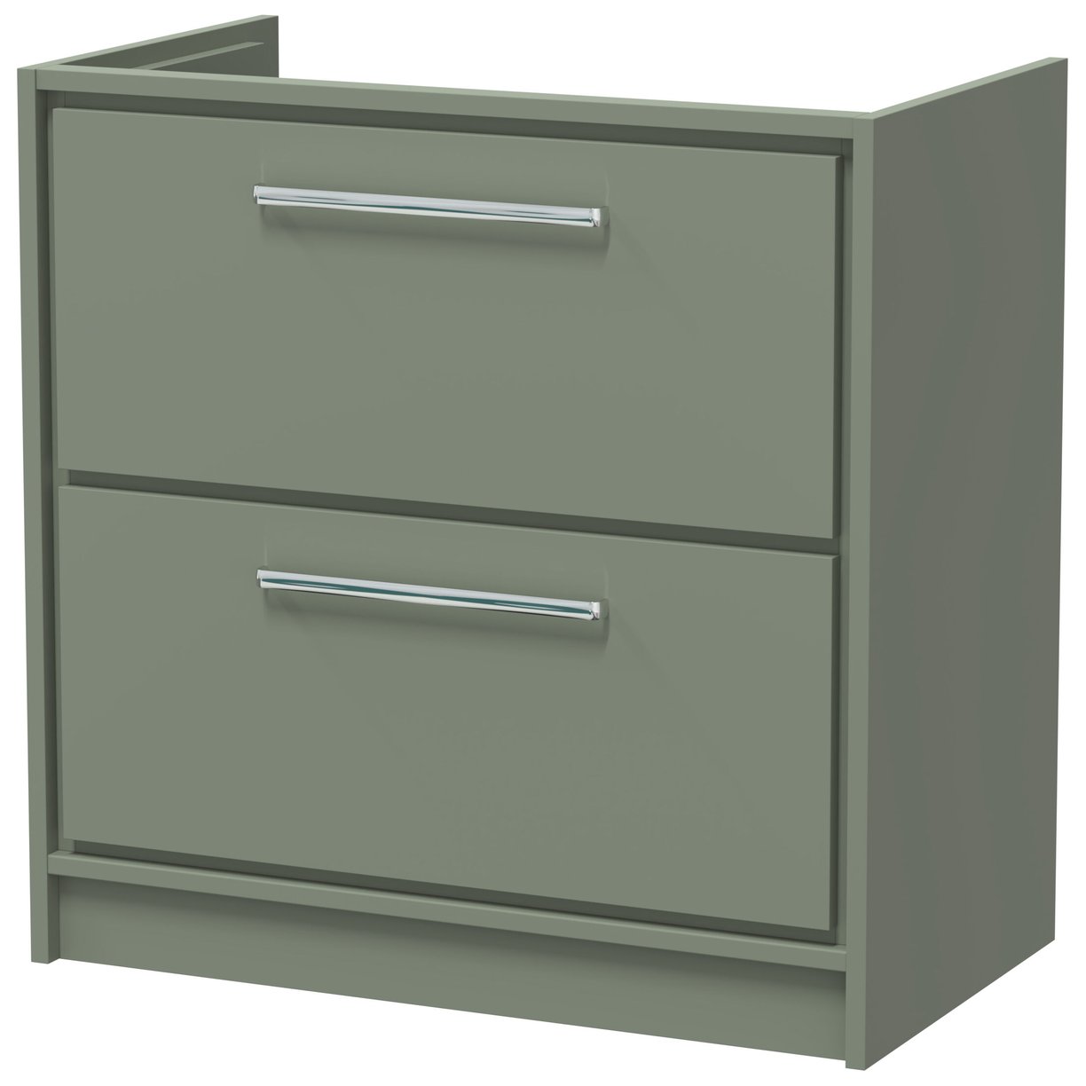 800 2-Drawer Floor Standing Unit (H-800 X W-800 X D455) - Fern Green