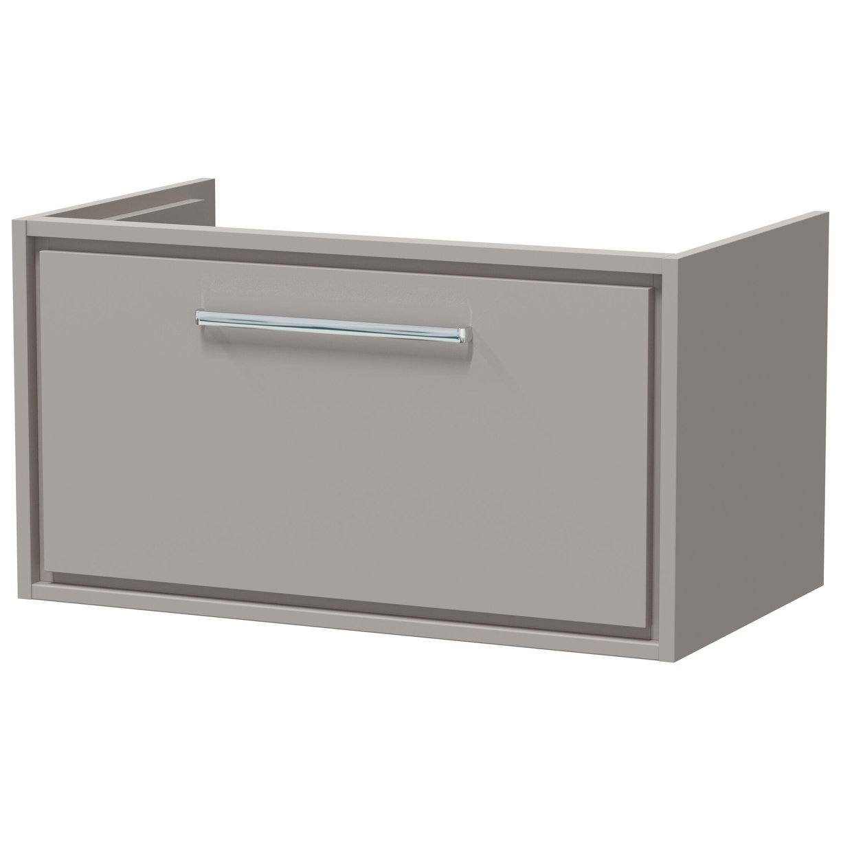 800 Single Drawer Wall Hung Unit (H-431 X W-800 X D455) - Pebble Grey