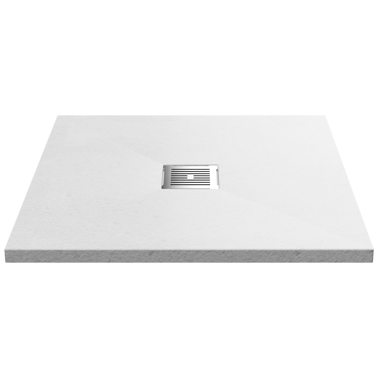 Square Shower Tray 800 x 800mm - Slate White