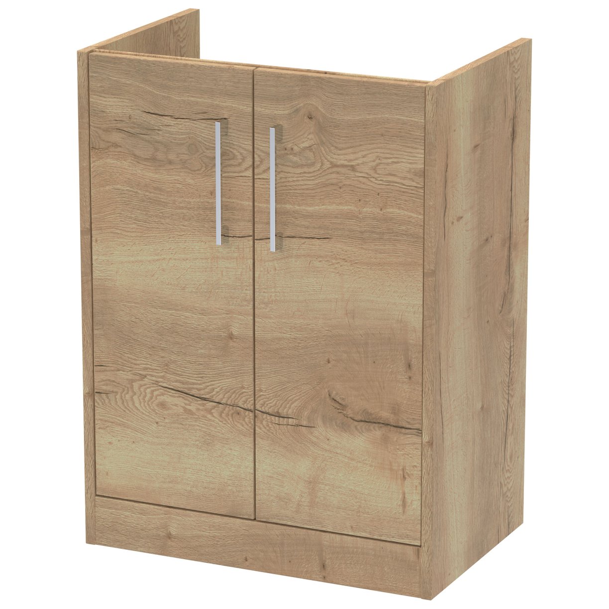 600 F/S 2-Door Unit (385 Deep) - Bleached Oak