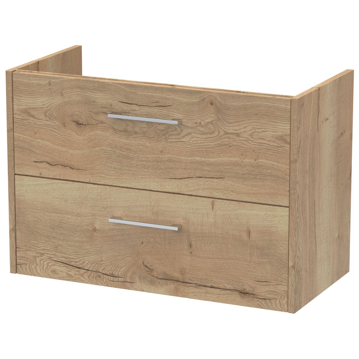800 W/H 2-Drawer Unit (385 Deep) - Bleached Oak
