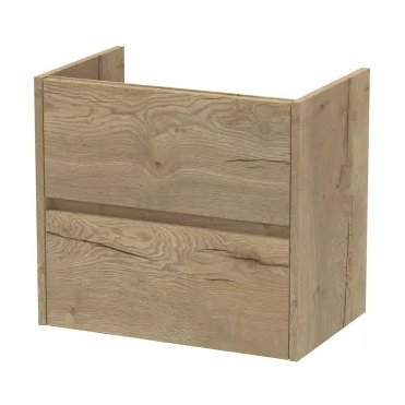 600mm W/H 2-Drawer Unit - Halifax Oak