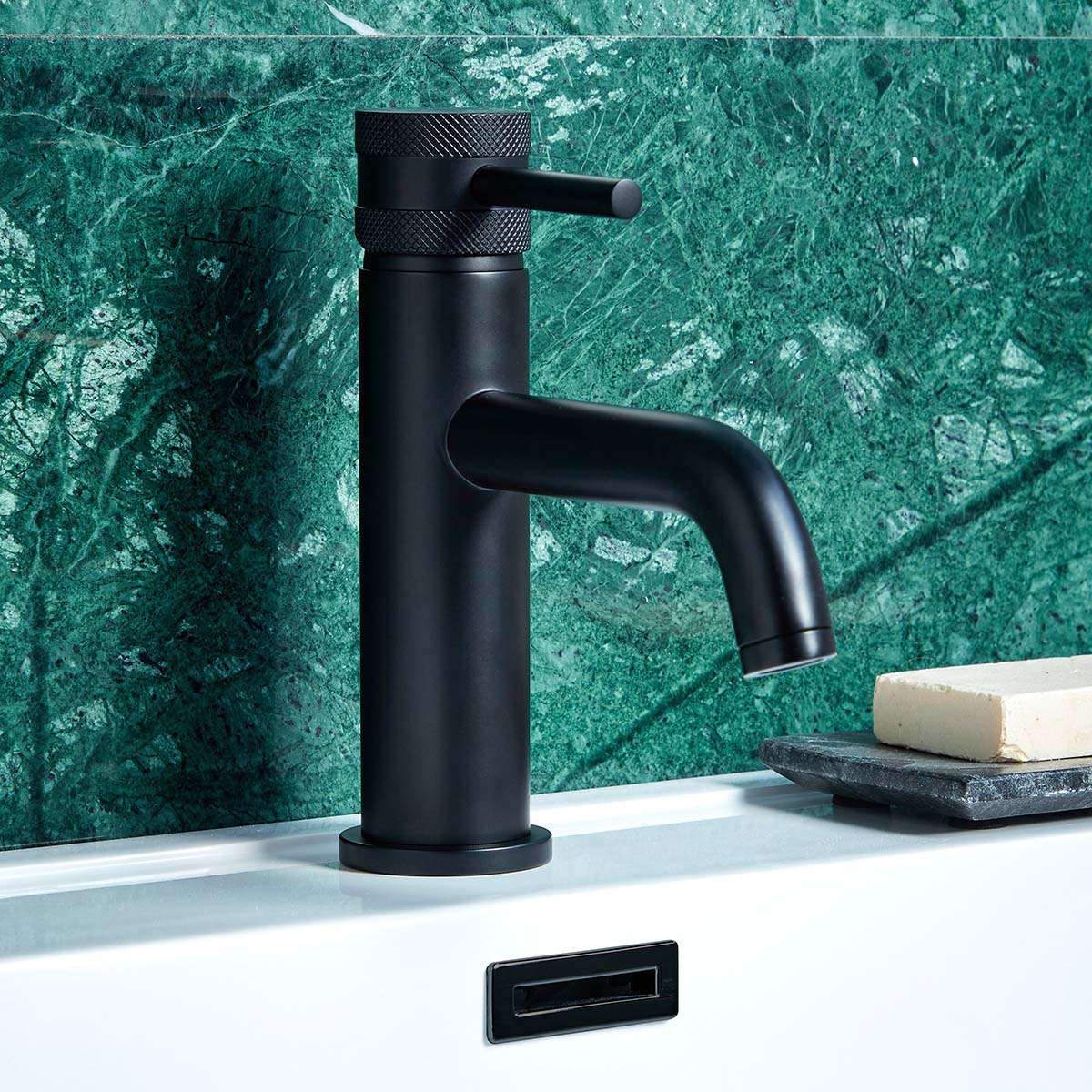 MOQ Core Mono Basin Mixer Black (Basin Waste Separate)