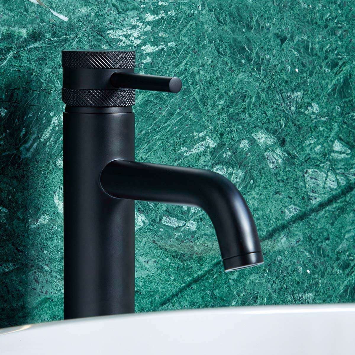 MOQ Core Tall Mono Basin Mixer Black (Basin Waste Separate)
