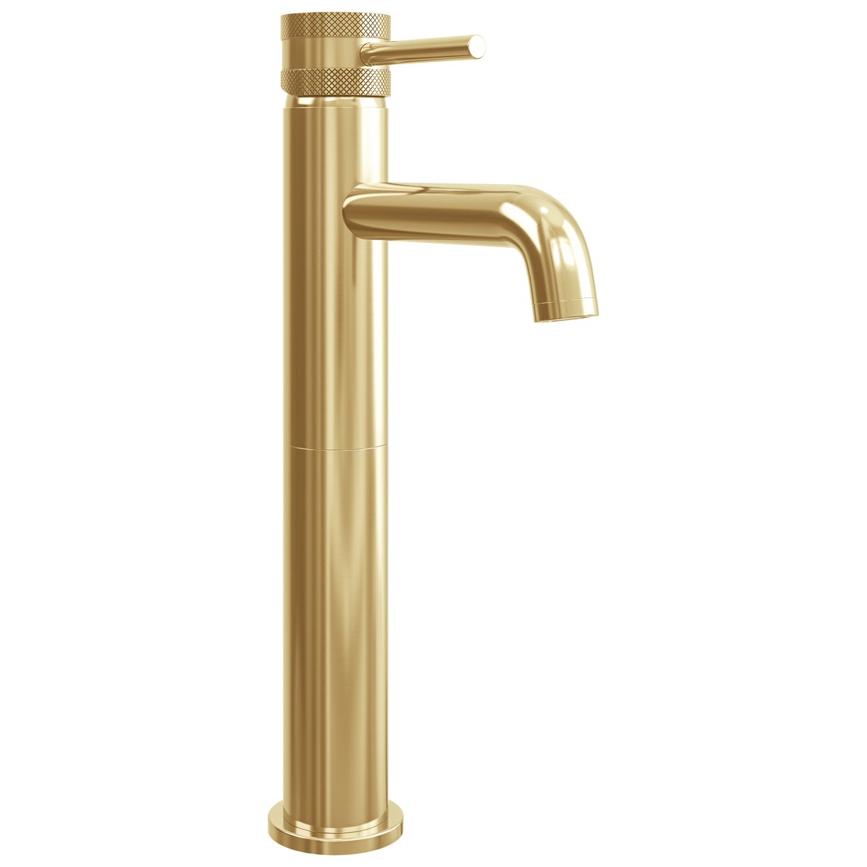 MOQ Core Tall Mono Basin Mixer Brushed Brass (Basin Waste Separate)