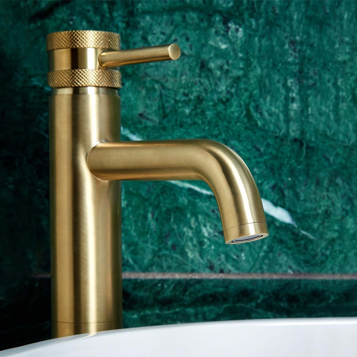 MOQ Core Tall Mono Basin Mixer Brushed Brass (Basin Waste Separate)