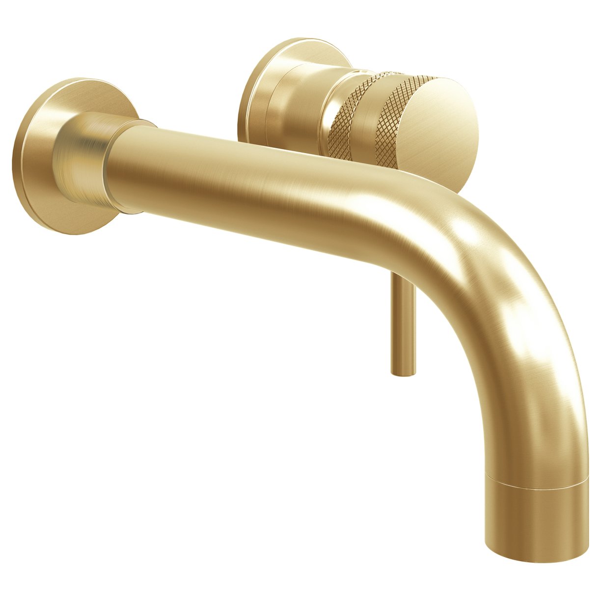 MOQ Core Wall Mounted Basin Tap Brushed Brass