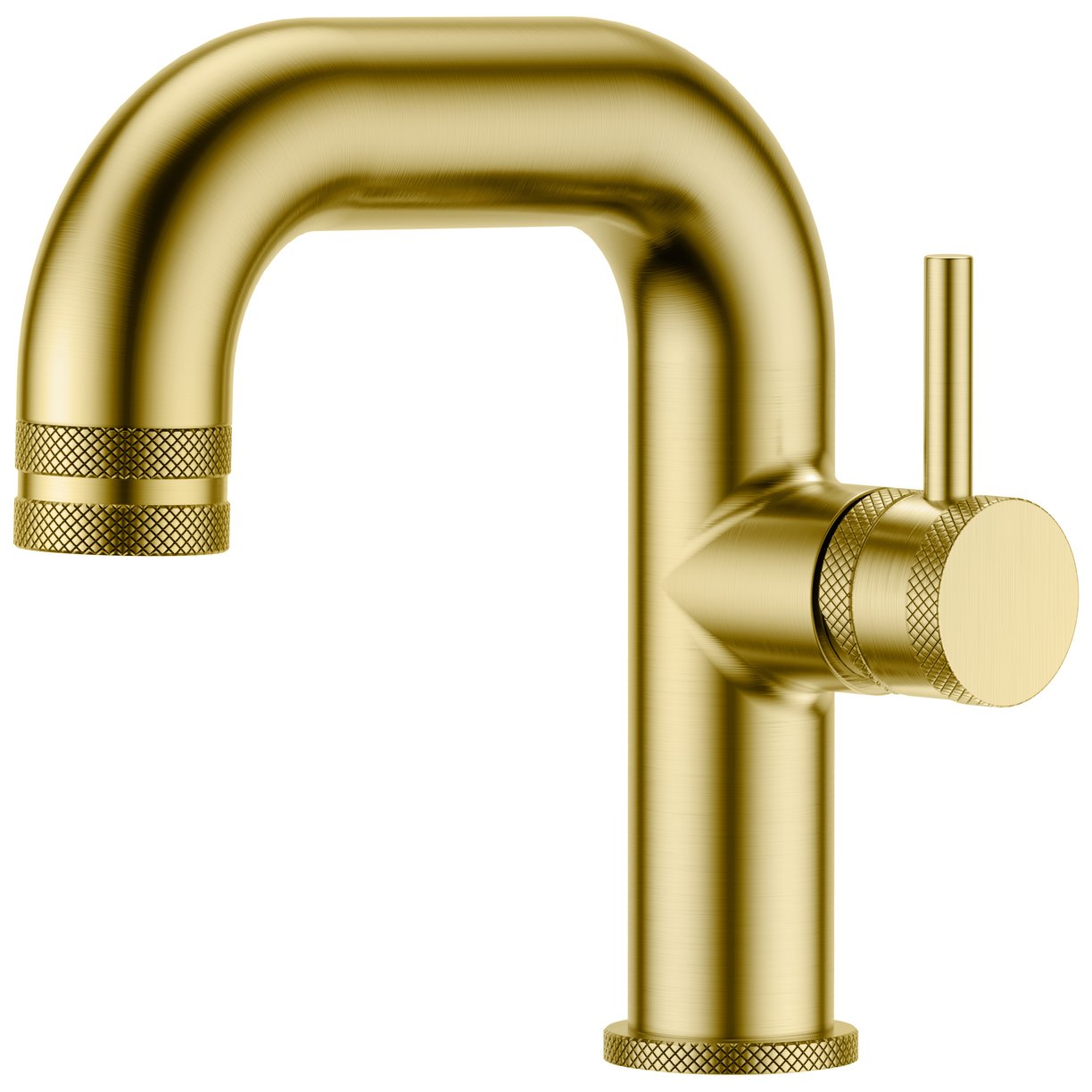 MOQ Core Side Lever Basin Mono Brushed Brass