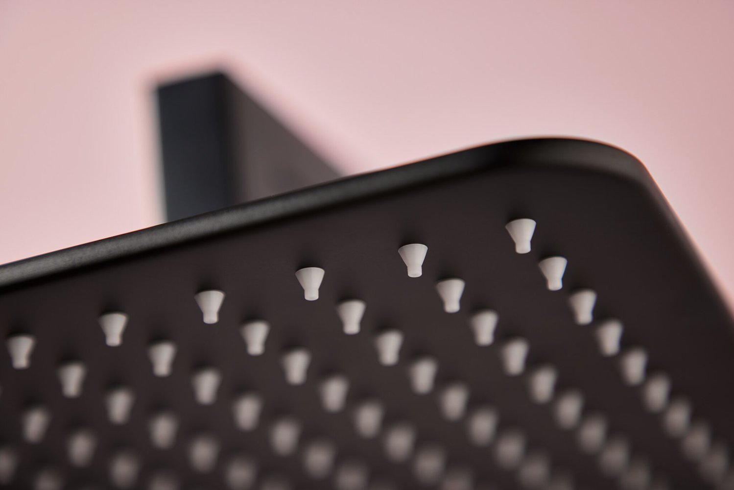 Shower Arm & Head Square Black