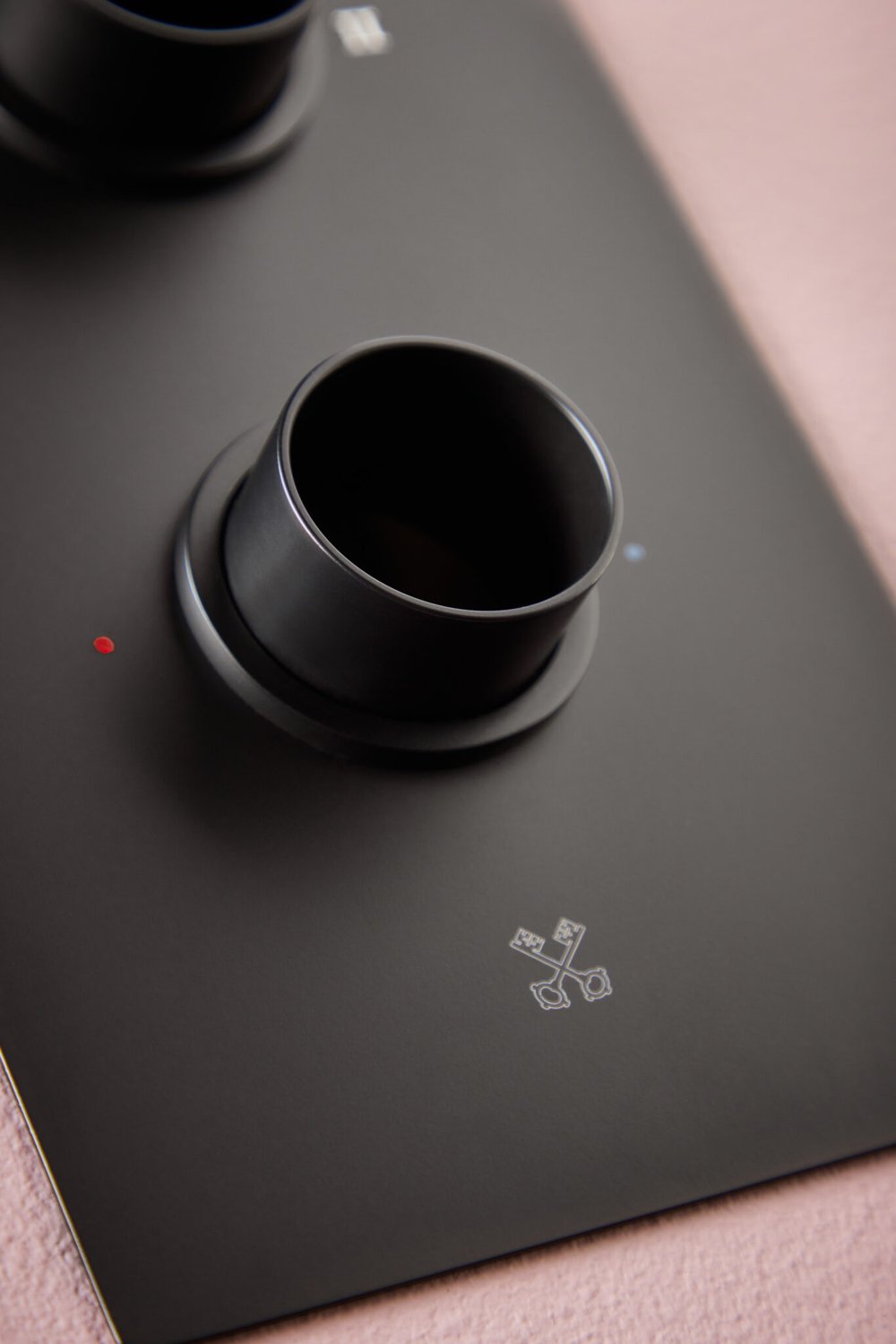 Concealed Plate (3 Outlets) Black with Sleeves