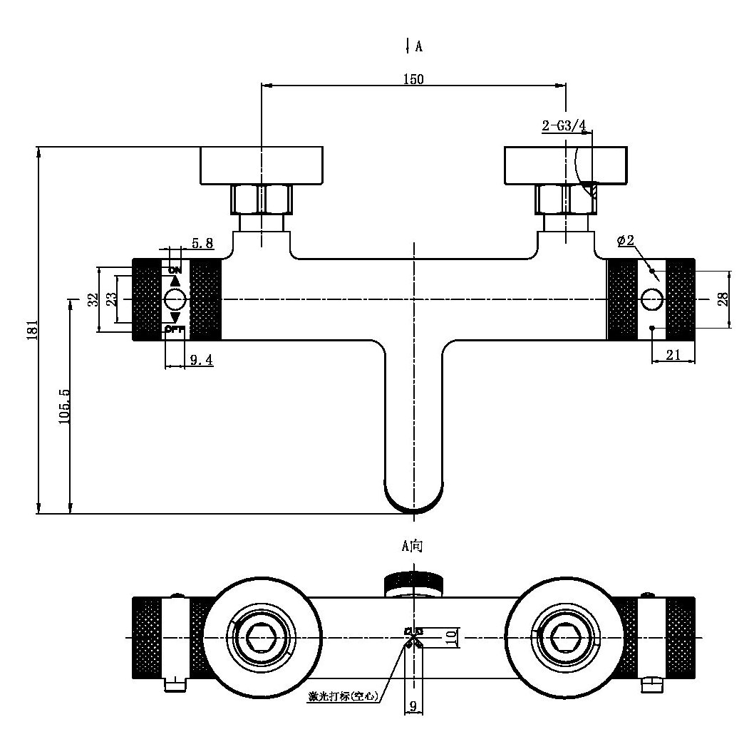 Core Thermo BSM 2 Outlet Gunmetal
