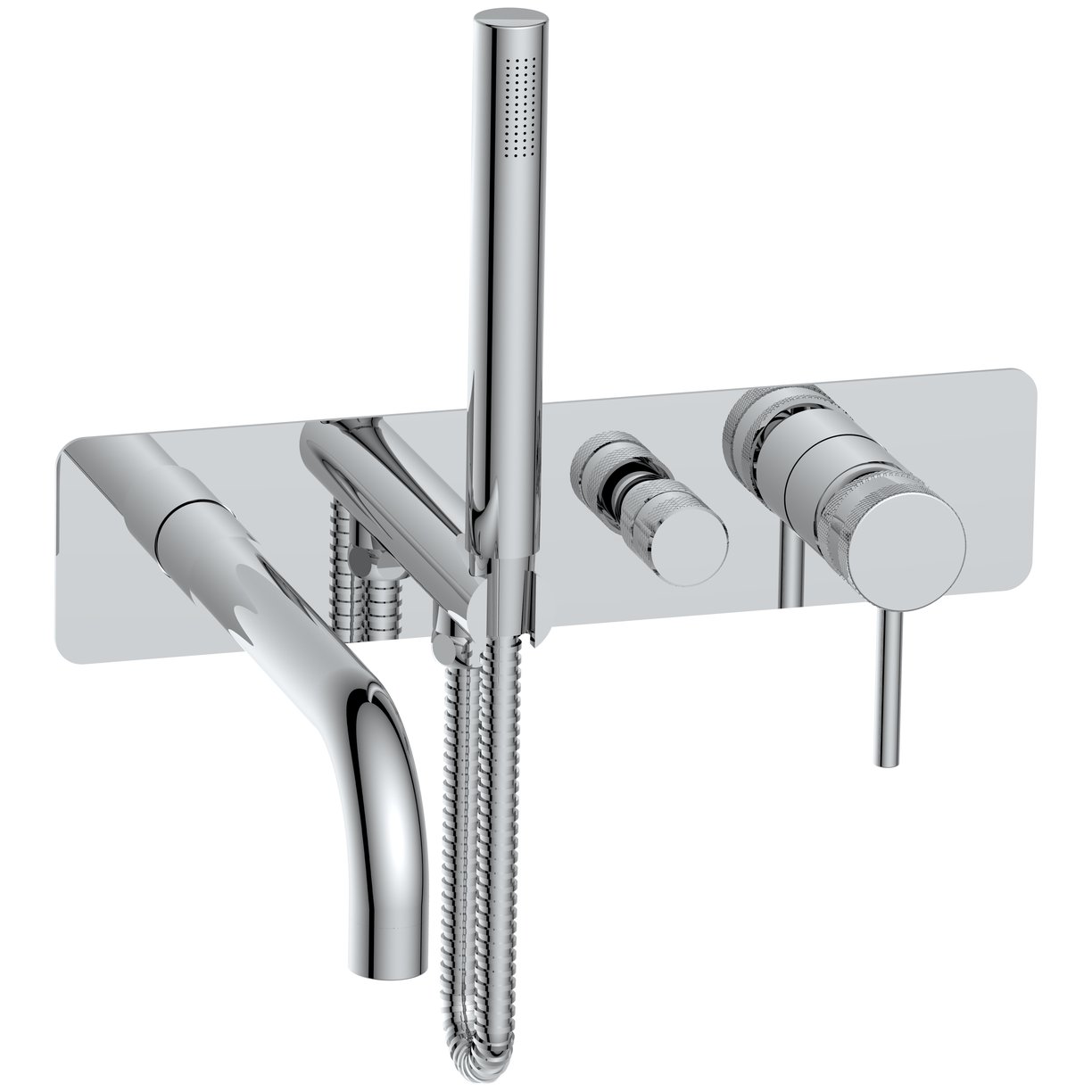 Core Wall Mounted Bath Shower Mixer Chrome