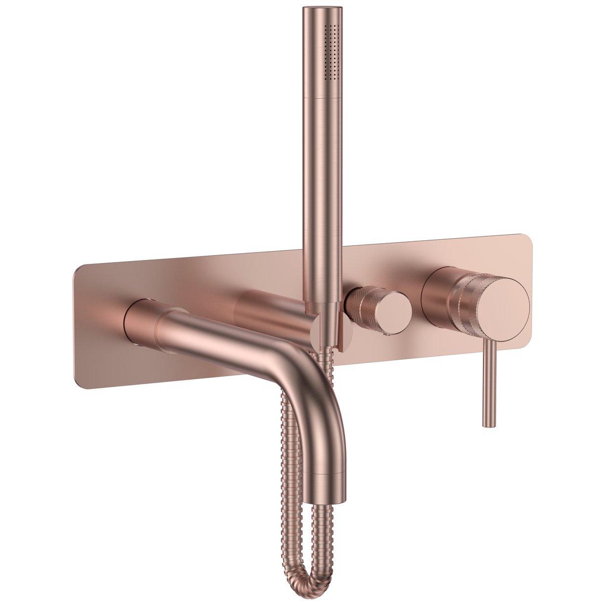 Core Wall Mounted Bath Shower Mixer Brushed Bronze