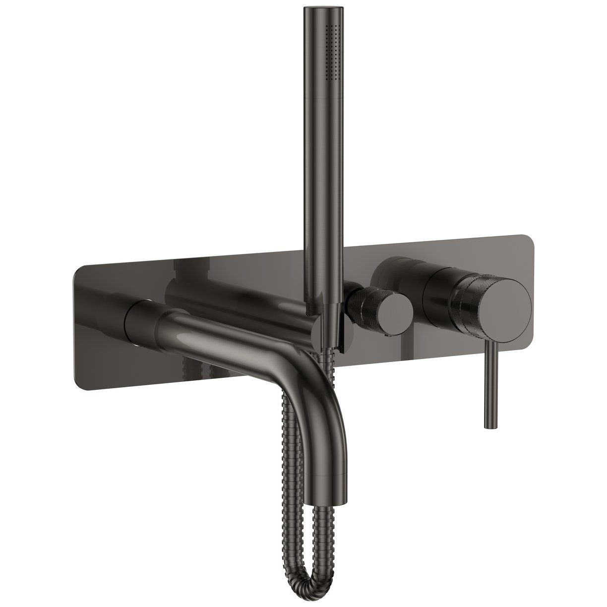 Core Wall Mounted Bath Shower Mixer Gunmetal