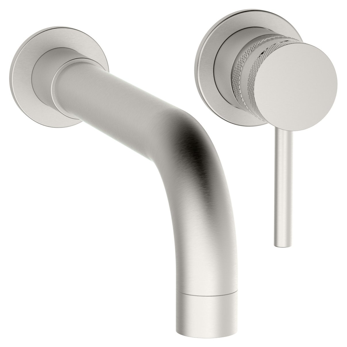 CORE Wall Mounted Basin And filler Brushed Nickel