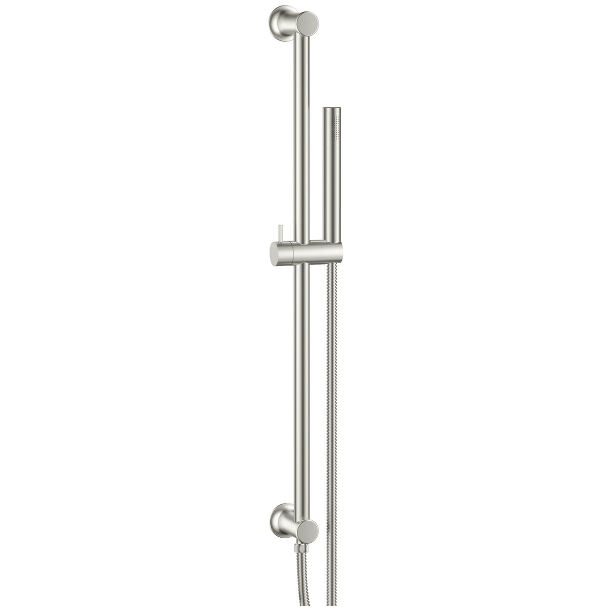 Riser Rail & Handset Inc Hoses Brushed Nickel