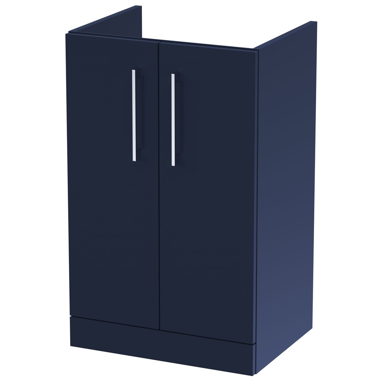 500mm Floor Standing 2-Door Basin Unit - Indigo Blue