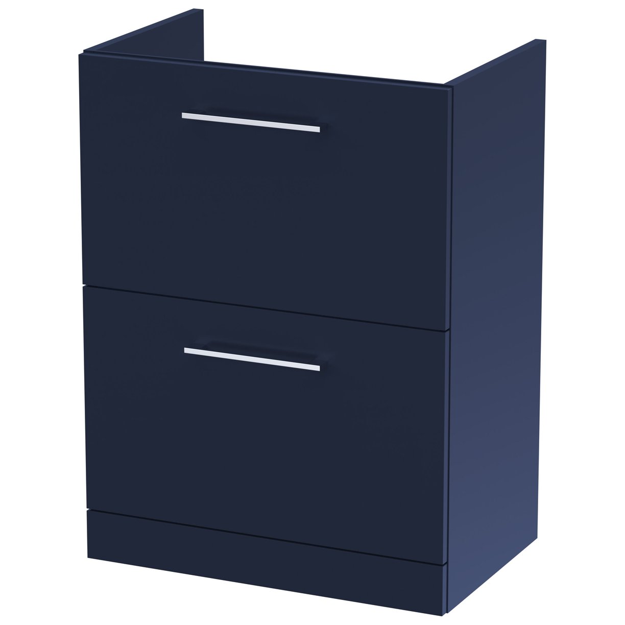 600mm 2-Drawer Floor Standing Unit - Indigo Blue