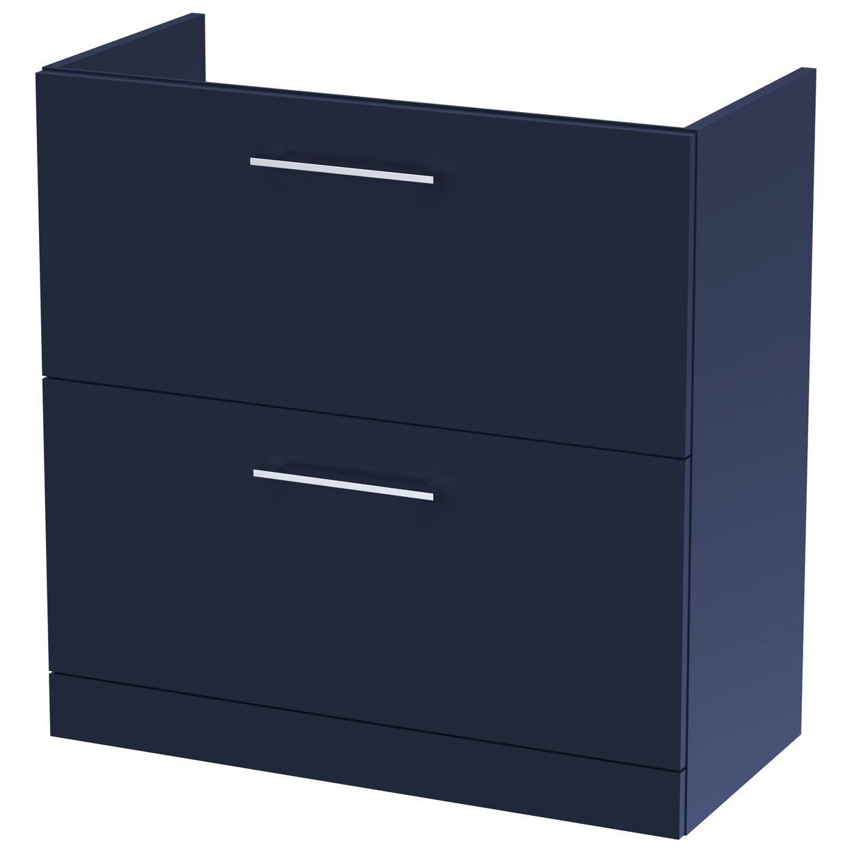 800mm 2-Drawer Floor Standing Unit - Indigo Blue
