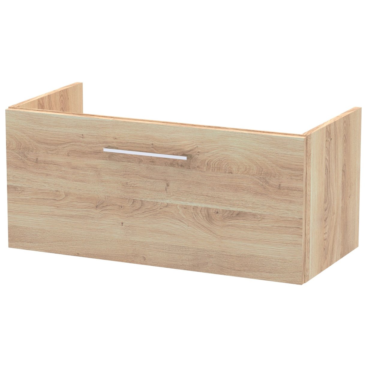 800mm Single Drawer Unit (365mm Deep) - Bleached Cuneo Oak