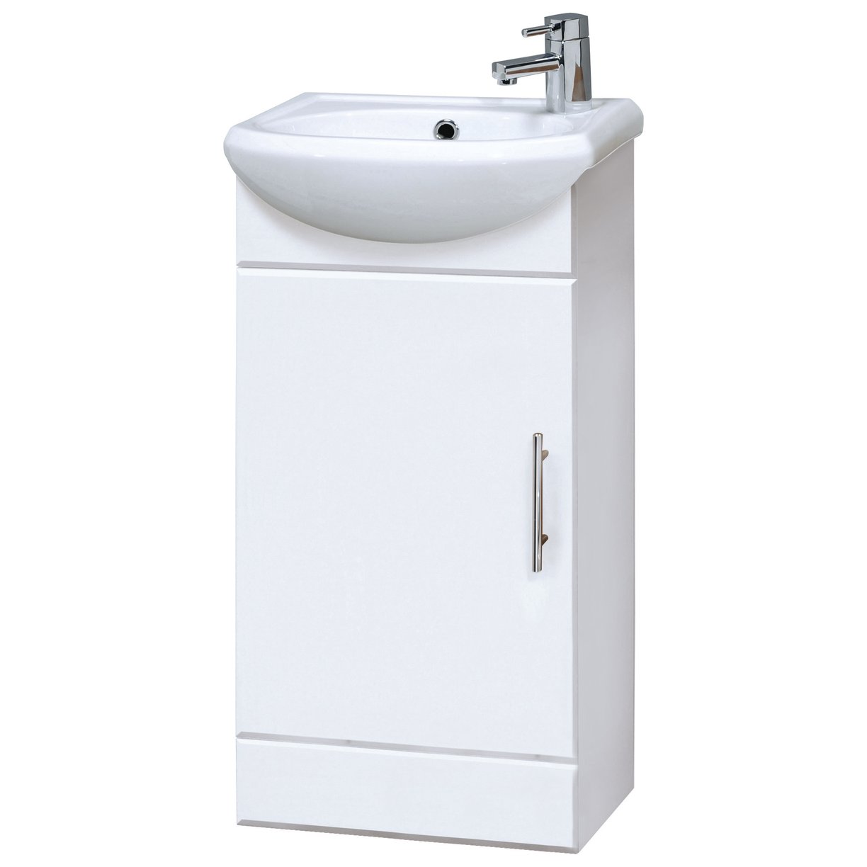 420mm Cabinet & Basin - Gloss White