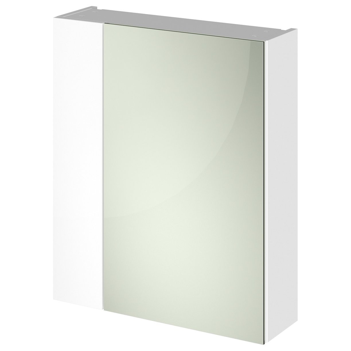 600mm Mirror Unit (75/25) - Gloss White