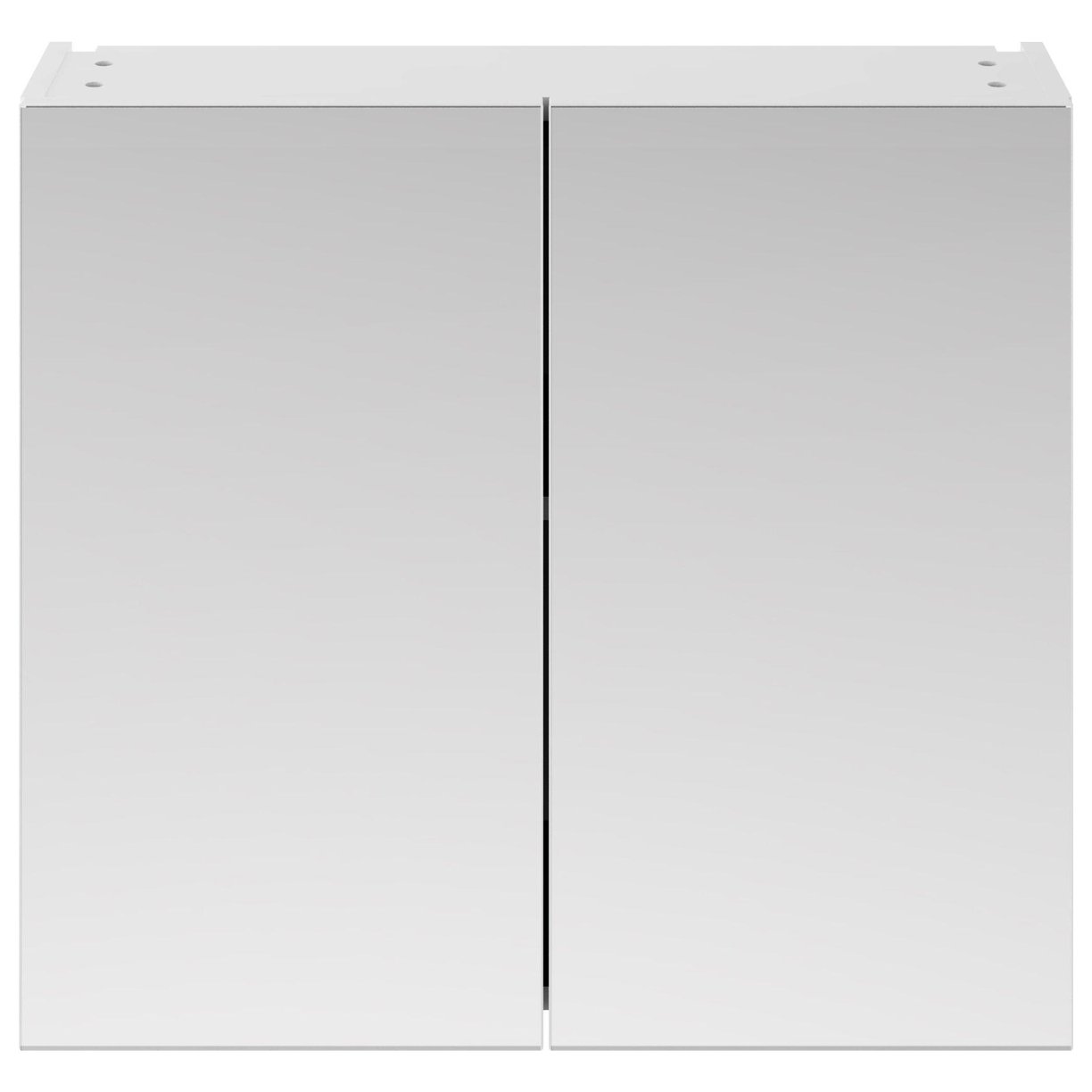 800mm Mirror Unit (50/50) - Gloss White